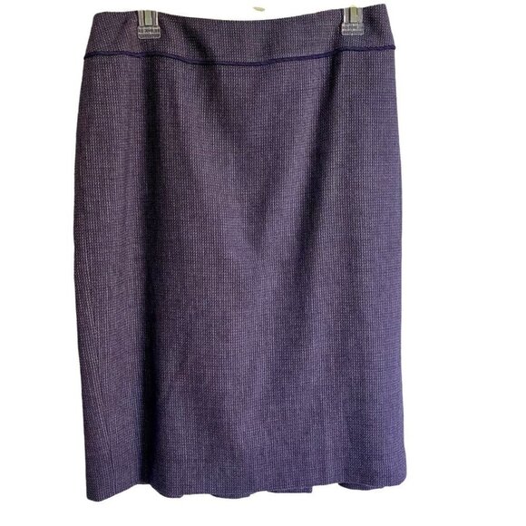 Carlisle Wool Skirt Purple with Back Pleats Size 8 - Picture 3 of 9